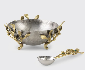 ชามผลไม้แฟนซีขนาดใหญ่พร้อมใบต้นไม้ชามผสมทรงกลมทันสมัยสำหรับใช้ในงานแต่งงานดีไซน์ทันสมัย - Product Image 3