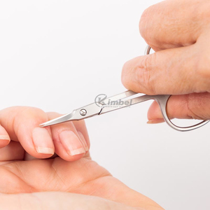 Ciseaux de manucure et pédicure professionnels en acier inoxydable courbés et affûtés pour hommes et femmes avec vis de fixation - Product Image 6