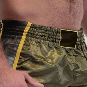 Pantalones Cortos Ligeros de Muay Thai para Hombre con Tela Transpirable, Cintura Flexible, Ajuste Cómodo y Estilo Atlético - Product Image 3