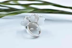 แหวนพลอยอเมทิสทำด้วยมือ925สเตอร์ลิงเงินสำหรับเป็นของขวัญที่สมบูรณ์แบบ - Product Image 2