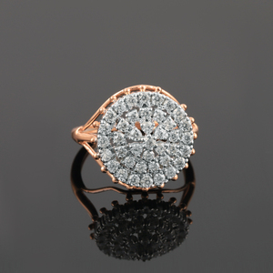 D'VINS JEWELS Lab Grown Diamond Ring 14K 18K Gold Round Cut Wedding Engagement Party Women's Jewelry - Product Image 1
