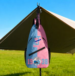 <span class=keywords><strong>Rosa</strong></span> e verde AKAA confraternita zaino da <span class=keywords><strong>donna</strong></span> con tracolla per il petto da <span class=keywords><strong>donna</strong></span> sorellanza zaino a tracolla per lo sport - Product Image 6