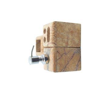 Ensemble d'accessoires de salle de bain en marbre indien de qualité supérieure fabriqués à la main pour les maisons de luxe avec porte-brosse à dents et porte-savon - Product Image 2