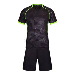 ชุดฟุตบอลสั่งทำคุณภาพสูง สีตามสั่ง ผลิตจากโพลีเอสเตอร์ 100% น้ำหนักเบา แห้งเร็ว ระบายอากาศได้ดี สำหรับทีม - Product Image 1