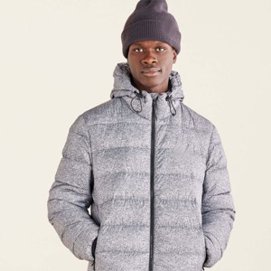 Chaqueta de plumón para hombre respetuosa con el medio ambiente personalizada OEM | Aislamiento sostenible, ropa de invierno urbana elegante - Product Image 1