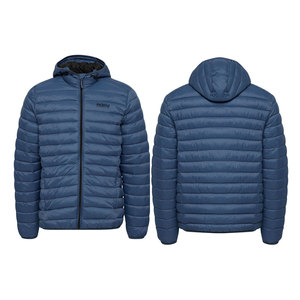 เสื้อแจ็กเก็ตขนเป็ดสำหรับผู้ชายพร้อมฮู้ดแขนยาวและพิมพ์โลโก้ตามสั่งคอลเลกชันฤดูหนาวมาใหม่จากโรงงาน - Product Image 6