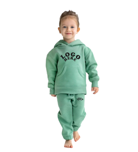 Enfants tenue survêtements personnalisé blanc survêtement deux pièces tenue décontracté survêtement pull à capuche couleurs personnalisées séchage rapide - Product Image 6