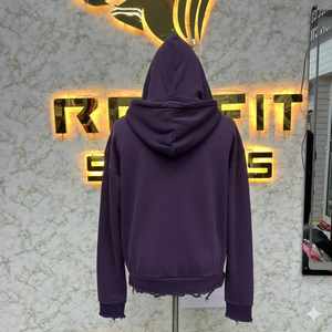 Sweat à capuche zippé de haute qualité, imprimé en relief, fabriqué en usine, prix bas, sweats à capuche pour hommes, sweats à capuche pour hommes - Product Image 5