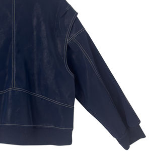 Chaqueta de cuero OEM para mujer hecha a medida, piel de vaca auténtica, estilo motocicleta, ropa de abrigo ajustada, precio directo de fábrica - Product Image 5