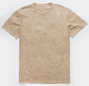Camiseta de hombre personalizada, extragrande, holgada, con hombros caídos, lavada al ácido, de punto, de algodón de alto gramaje, ecológica y transpirable - Product Image 1
