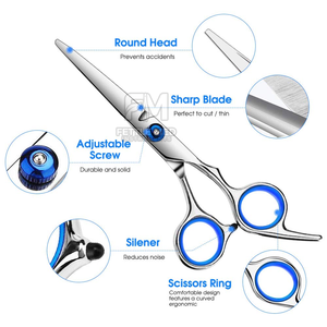 กรรไกรตัดผมชาร์ปวิชั่น ผลิตจากเหล็กกล้าบริสุทธิ์ สำหรับช่างทำผม ตัดได้อย่างสมบูรณ์แบบ พร้อมด้ามจับที่ให้ความรู้สึกเลื่อนไหลอย่างลงตัว อุปกรณ์ตัดผมระดับมืออาชีพ รุ่นอินฟินิตี้ เอดจ์ - Product Image 3