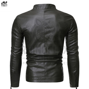 <b>Winter</b> <b>Leather</b> <b>Jacket</b> For Men Stylish All Sizes With Customized Logo And Privet Label <b>Leather</b> <b>Jacket</b> With Zipper - Product Image 2