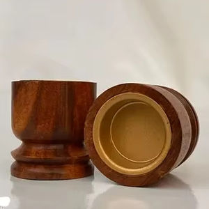 Mini quemador de incienso de madera de acacia de la mejor calidad, regalo religioso para uso durante todas las estaciones del Ramadán - Product Image 1