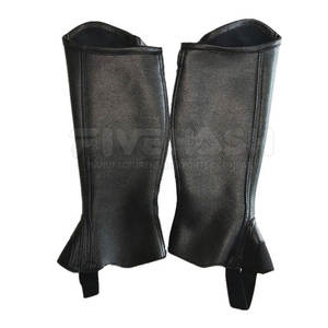 Mini Chaps de Cuero Duraderos para Caballos, Cubrepiernas con Correa Ajustable, Equipo de Entrenamiento para Uso Diario con Caballos - Product Image 3