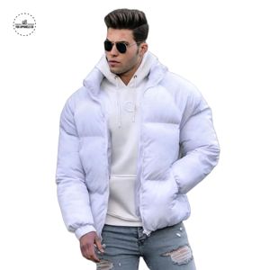 Custom Quality Reversible Puffer Jacket Hooded Winter Coat with Waterproof Logo Streetwear in Canvas Fabric Casual for Men/Women - Product Image 5
