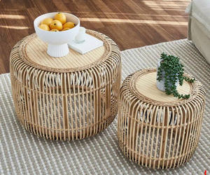 Casper Classic Eco-Friendly <b>Bamboo</b> Coffee <b>Tables</b> with Natural Tea Shelf - Product Image 2