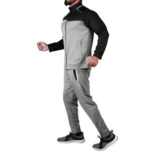 Ensemble de survêtement décontracté pour homme en deux pièces, pantalon de survêtement et sweat-shirt, 100% coton, coupe-vent, respirant, léger, service OEM - Product Image 2