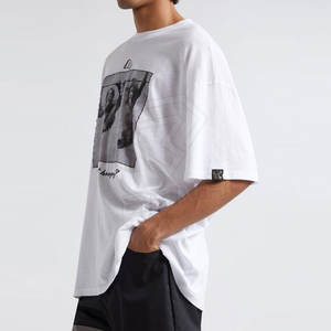 T-shirt en tissu éponge pour homme, best-seller, sur mesure, vente en gros, coupe ajustée, séchage rapide, écologique, pour adultes, grandes tailles, haute qualité, logo uni - Product Image 2