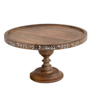 Présentoir à gâteaux décoratif en bois naturel pour cupcakes pâtisseries dessert servant maison et événements Tradebyd - Product Image 4