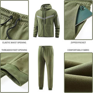 Vente en gros de survêtement de football à manches longues personnalisé grande taille pour hommes vêtements de sport de club de football pour adultes pantalon à capuche pour - Product Image 4