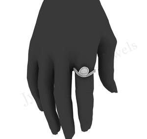 Haute qualité 925 argent Sterling poire 4mm Semi montage crémation bijoux personnalisé à la mode cadeau de noël pour les femmes en gros - Product Image 5