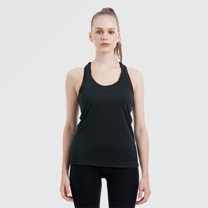 Mode été Racer Back pour femme décontracté tricoté débardeurs vêtements de sport Logo personnalisé Fit Activewear entraînement Yoga débardeur - Product Image 5