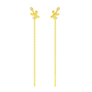 NOVAMART Fine 925 Sterling Silver Drop <b>Threader</b> <b>Earrings</b>-Premium Design Wholesale Export - Product Image 1