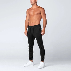 Pantalon de survêtement slim en coton français pour homme personnalisé pantalon de survêtement décontracté avec décoration brodée pantalon de sport classique - Product Image 4