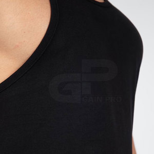 Camiseta sin mangas para hombre musculosa de alta calidad con impresión personalizada, ropa de gimnasio, camiseta sin mangas para verano - Product Image 3