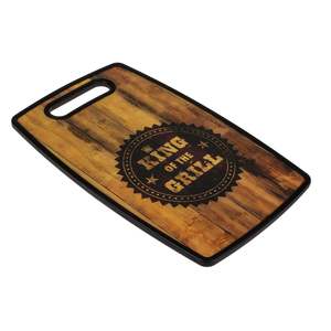 Planche à découper rectangulaire écologique King of Grill, grande planche de cuisine rectangulaire pour servir les aliments lors de mariages et autres occasions - Product Image 1