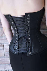 Corsé de Cuero con Varillas de Acero y Cierre Frontal, Estilo Gótico, para Moldear la Figura, Uso Diario, OEM ODM - Product Image 4