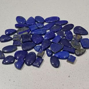 Cabochon de lapis-lazuli naturel de qualité supérieure, couleur bleue, pierre précieuse pour la fabrication artisanale de cabochons de lapis-lazuli, lisses et semi-précieux - Product Image 3