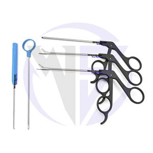 Ensemble d'instruments d'entraînement arthroscopique du genou de pointe : Pince perforatrice, pousse-nœuds, coupe-suture, sonde, pince à fil – Wenquar Surgical - Product Image 4