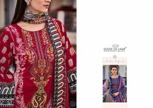 Robe technique tissée Salwar Kameez en nylon de coton extensible imprimé numérique personnalisé pour femmes avec motif de rose pour Diwali - Product Image 3