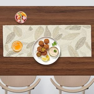 Christmas Decorative and Leaves Design Beaded <b>Runner</b> Placemat <b>Dining</b> <b>Table</b> Fancy Mat Handmade Decorative <b>Runners</b> for Wedding - Product Image 4