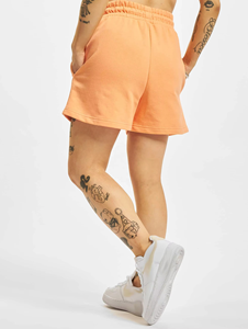 Shorts de survêtement professionnels pour femmes en molleton bouclette orange, en coton doux, décontractés, OEM ODM, logo personnalisé, fabricant en gros - Product Image 4