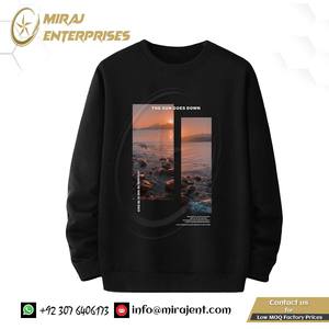 เสื้อสเวตเตอร์คอกลมแขนยาวลำลองสำหรับผู้ชายเสื้อกันหนาวกราฟิกพิมพ์ตัวอักษรทรงโอเวอร์ไซส์ระบายความร้อน - Product Image 2