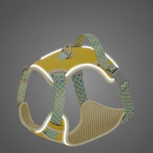 สายจูงสัตว์เลี้ยงลายสัตว์แบบเรียบง่าย พร้อมหัวเข็มขัดปรับได้ กันน้ำ สะท้อนแสง มีกระดิ่งเล็ก - Product Image 3