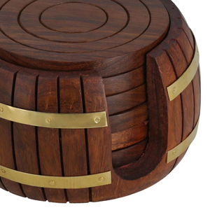 Posavasos de Madera Modernos, Ecológicos, Hechos a Mano, de Alta Calidad, para Café y Té Calientes, al Mejor Precio, para Cocina y Comedor - Product Image 5