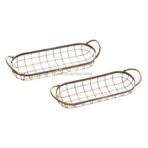 Plateau de service rond doré sophistiqué avec design élégant et poignées découpées idéal pour les réceptions élégantes et les accents de maison - Product Image 6