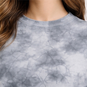 T-shirt oversize tie-dye pour femmes, décontracté, coupe ample, manches courtes, en coton, personnalisable, OEM, t-shirt vierge pour femmes - Product Image 3
