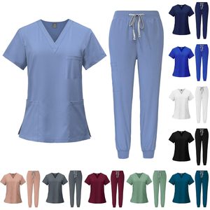 Uniformes Médicos para Hombre, Trajes de Médico Elásticos, Uniformes Quirúrgicos de Enfermería con Tejido de Punto para Hombre - Product Image 3