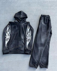 Sweatshirts confortables en polyester/coton avec sweats à capuche de sport pour hommes en polaire pour l'automne et l'hiver - Product Image 4