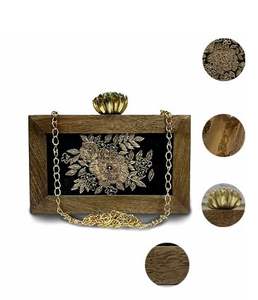 Bolsos de Mano Promocionales de Madera Hechos a Mano en India, Bolsos de Hombro, Bolsos de Mano Únicos de Madera, Logotipo Personalizado, Alta Calidad - Product Image 3