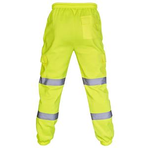 Monos reflectantes para hombre, pantalones deportivos de entrenamiento con múltiples bolsillos, monos de alta visibilidad para trabajo en carretera, pantalones informales de trabajo informales - Product Image 6