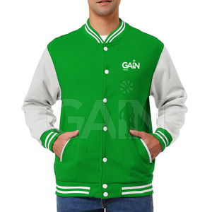 OEM ODM แจ็กเก็ตเลตเตอร์แมนสำหรับผู้ชาย, แจ็กเก็ตฤดูหนาวทันสมัยผ้าวูลและผ้าฝ้ายสไตล์นักศึกษาเหมาะสำหรับเป็นทีม - Product Image 1