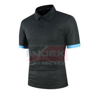 Polo à manches courtes pour hommes, séchage rapide, modèle solide 100% coton, chemises polo grande taille pour hommes - Product Image 5