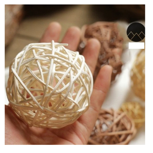 Ornement d'aile d'ange en rotin décor suspendu d'arbre de Noël pour la fête de vacances et la décoration de cadeau - Product Image 6