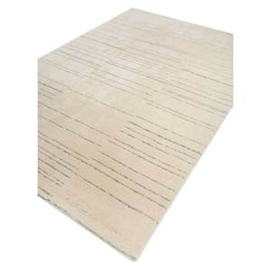 Tapis en laine tissé à la main en viscose rayée ivoire Contour 9x12 rectangulaire grande surface pour la maison classique pour adolescents - Tapis Jaipur ZA Hwt-01 - Product Image 2