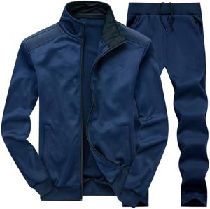 Combinaison de jogging d'entraînement extensible dans les quatre sens pour hommes, tissu en polyester confortable, léger, design grande taille, personnalisable - Product Image 3